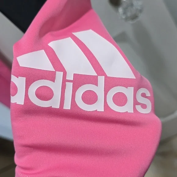 Adidas Black & Pink Workout Leggings Woman's Size XS - Picture 3 of 10